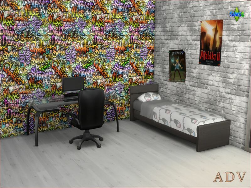 Teenroom Wallpapers 3 sims 4 cc teenroom wallpapers 10