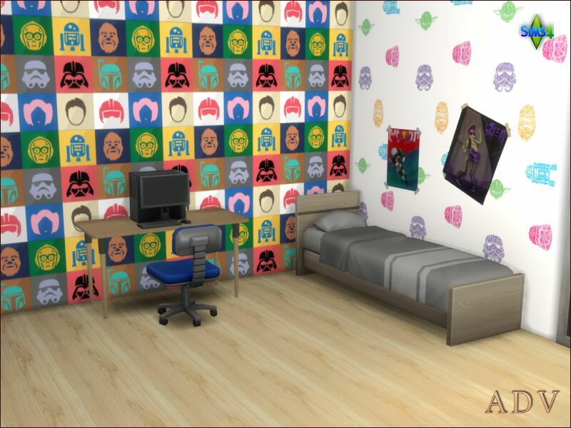 Teenroom Wallpapers 2 sims 4 cc teenroom wallpapers 11