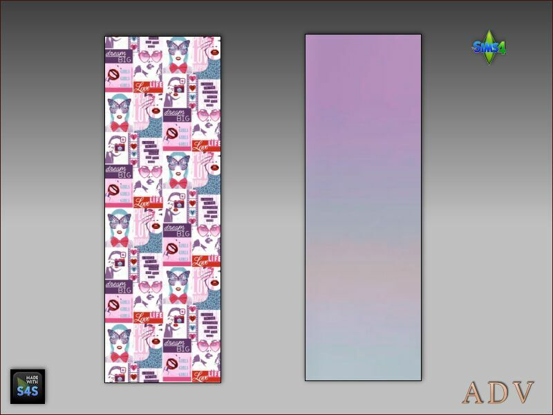 Teenroom Wallpapers 9 sims 4 cc teenroom wallpapers 4