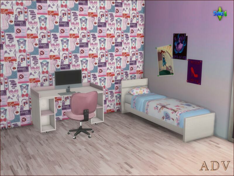 Teenroom Wallpapers 5 sims 4 cc teenroom wallpapers 8