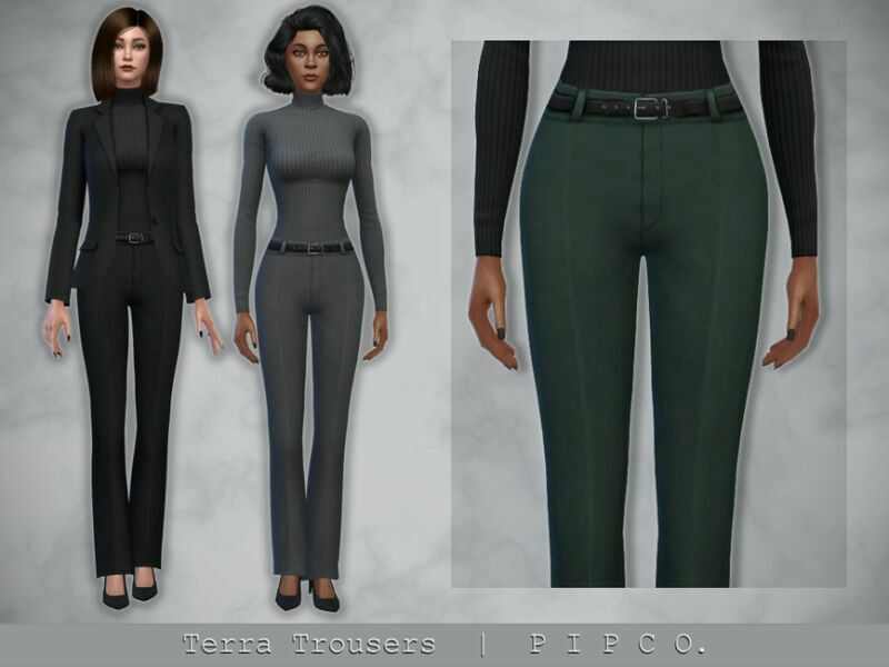 Terra Trousers. By Pipco 1 Terra Trousers. By Pipco Sims 4 CC