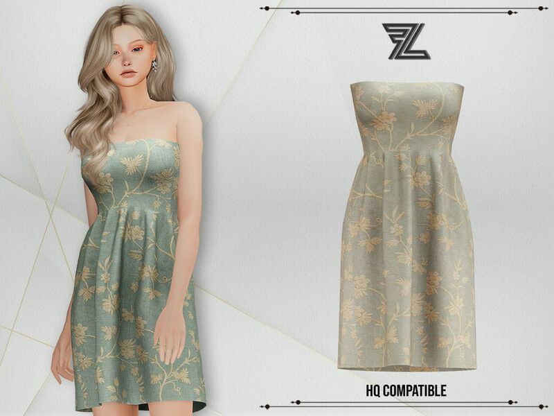 Terry Dress 1 Terry Dress Sims 4 CC