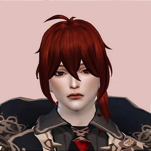 The | Diluc Genshin Impact By Hedennychen 1 The | Diluc Genshin Impact By Hedennychen Sims 4 CC