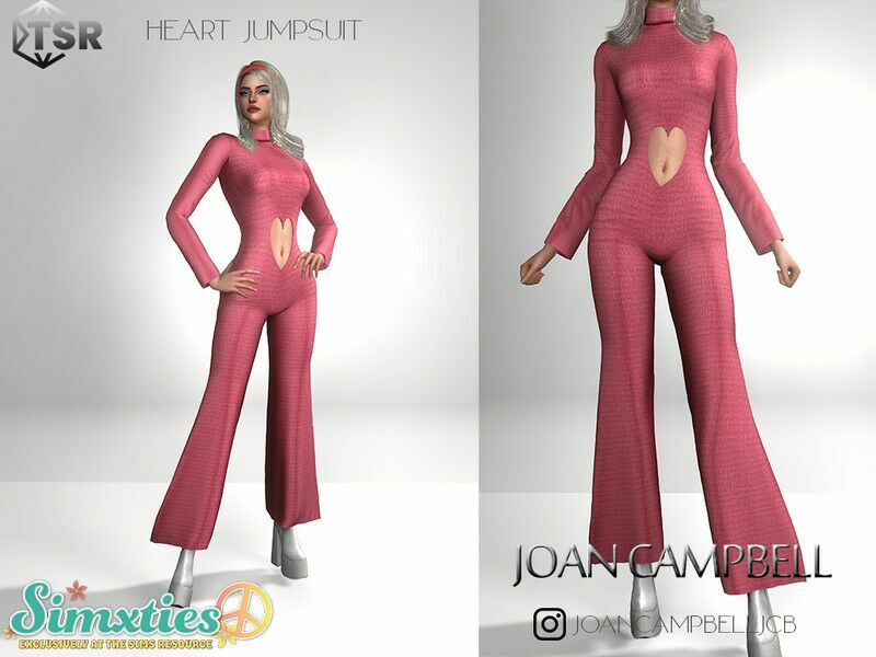 “THE Heart Jumpsuit” 1 “THE Heart Jumpsuit” Sims 4 CC