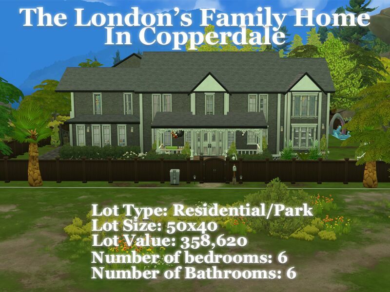 The London’S Family Home In Copperdale By VTK 1 The London’S Family Home In Copperdale By VTK Sims 4 CC