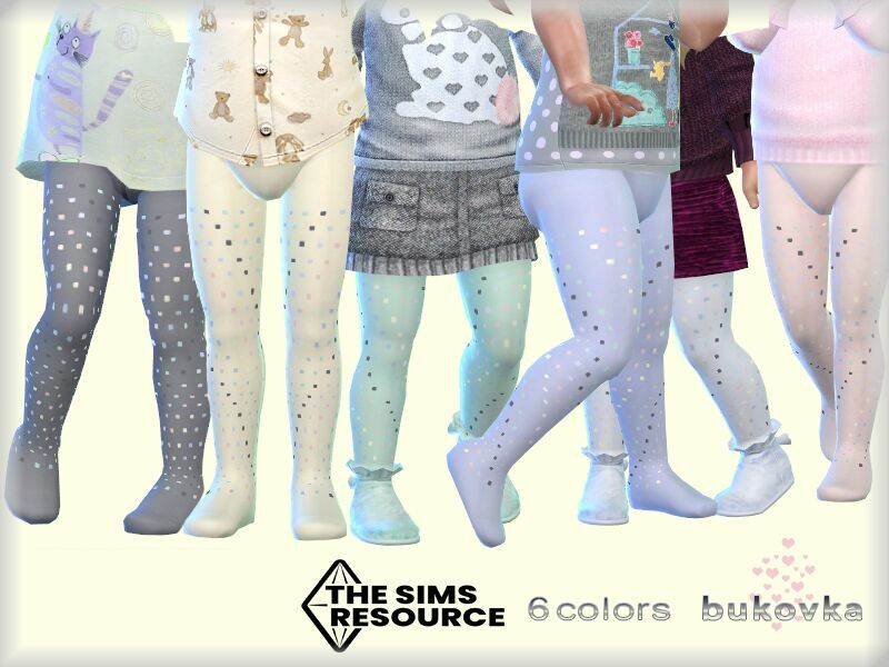 Tights DOT By Bukovka 1 Tights DOT By Bukovka Sims 4 CC