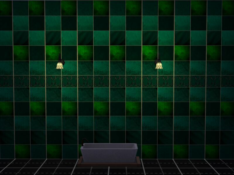 Tile Green Velvet 1 Tile Green Velvet Sims 4 CC