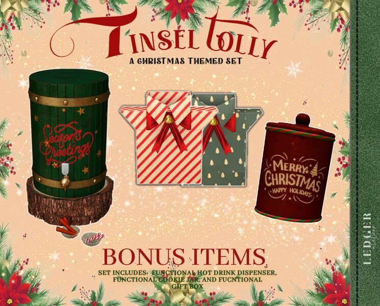Tinsel Tolly Bonus Items 1 Tinsel Tolly Bonus Items Sims 4 CC