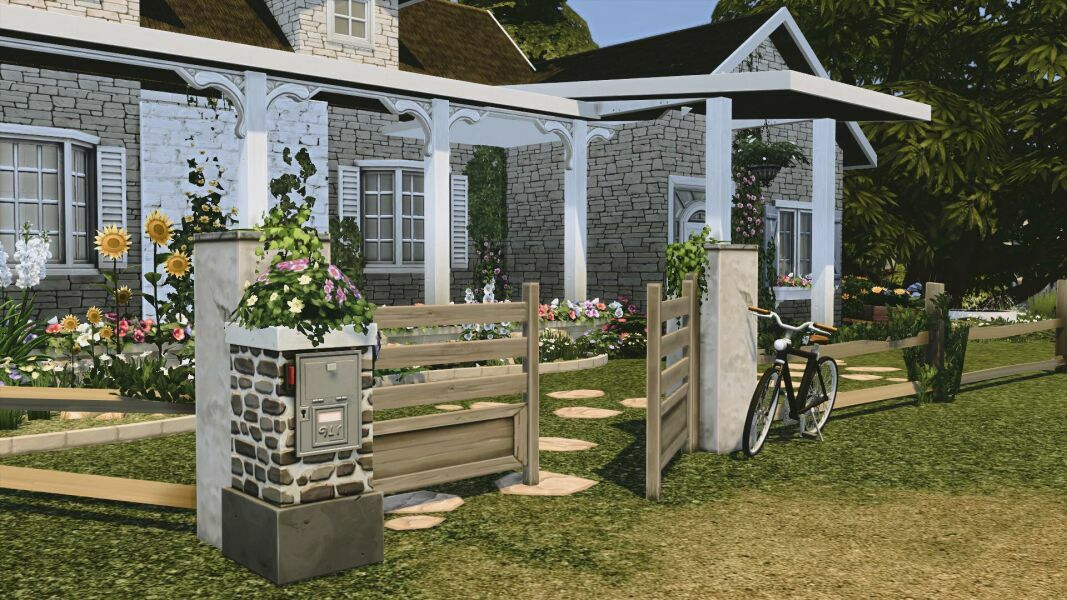 Tiny Flower Cottage |CC Free By Mrsbarbiex3 2 sims 4 cc tiny flower cottage cc free by mrsbarbiex3 2