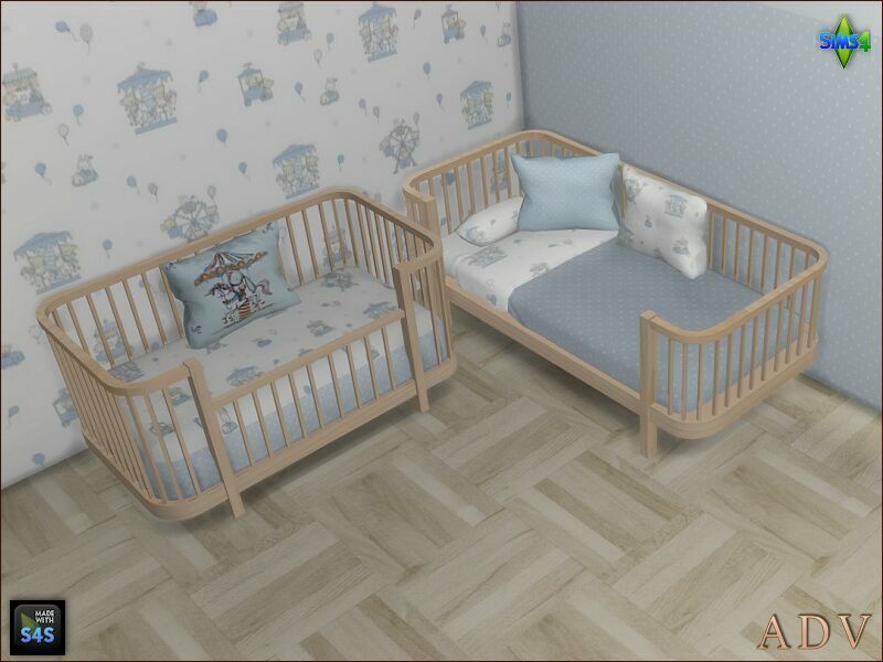 Toddler And Infant Beds With Pillows 8 sims 4 cc toddler and infant beds with pillows 3