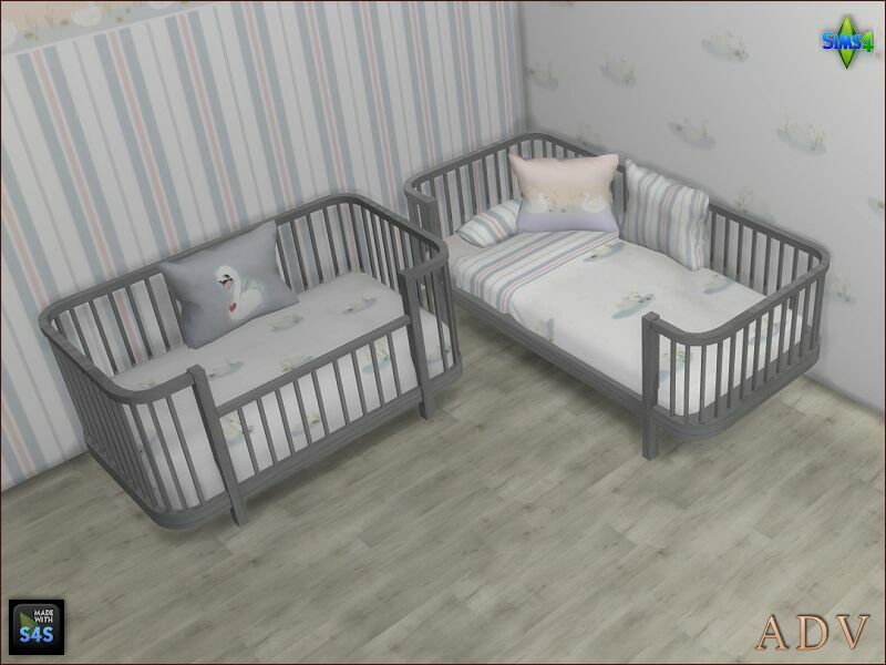 Toddler And Infant Beds With Pillows 6 sims 4 cc toddler and infant beds with pillows 5