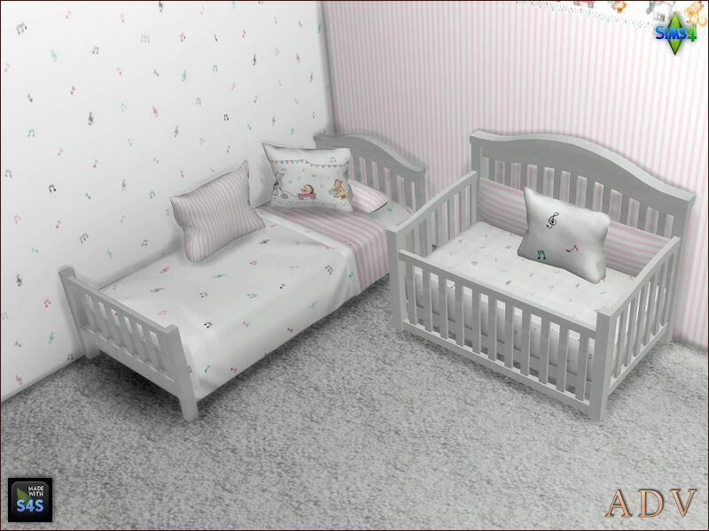 Toddler And Infant Beds With Pillows 5 sims 4 cc toddler and infant beds with pillows 6