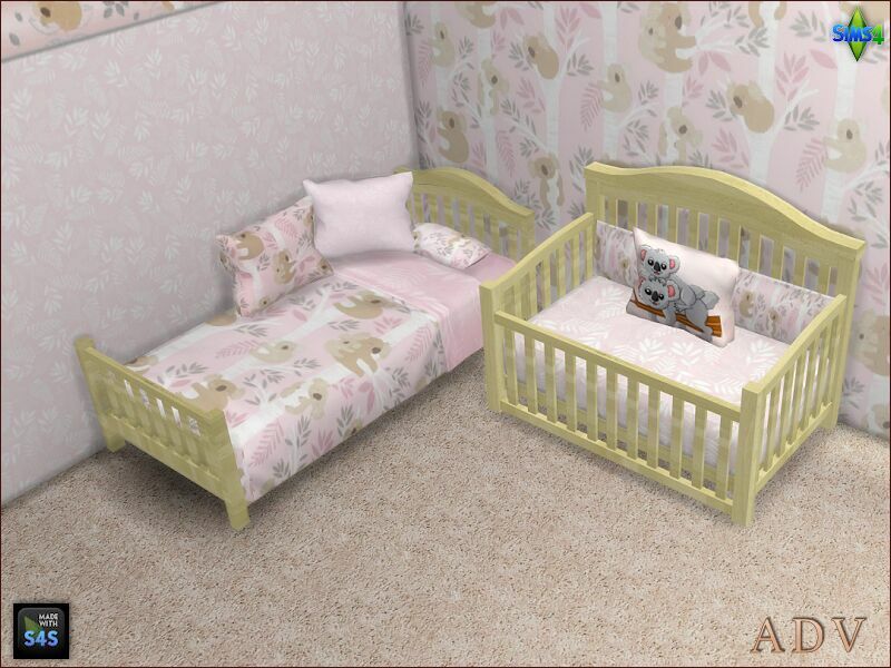 Toddler And Infant Beds With Pillows 4 sims 4 cc toddler and infant beds with pillows 7