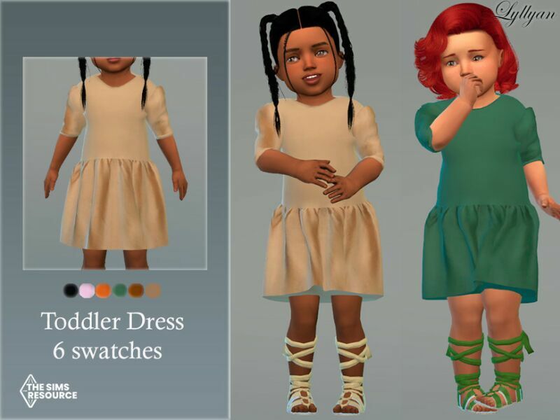 Toddler Dress Marina By Lyllyan 1 Toddler Dress Marina By Lyllyan Sims 4 CC