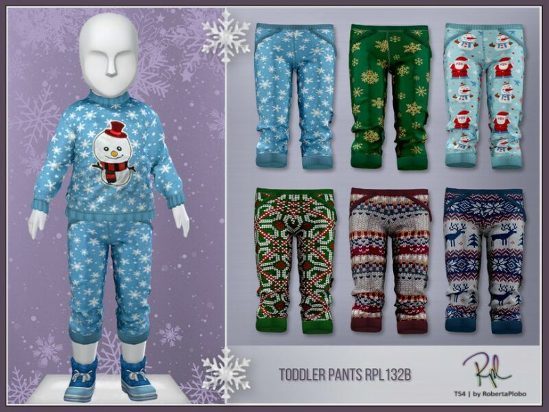 Toddler Pants Rpl132B By Robertaplobo 1 Toddler Pants Rpl132B By Robertaplobo Sims 4 CC