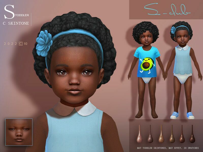 Toddler Skintone 1022 T By S-Club 1 Toddler Skintone 1022 T By S-Club Sims 4 CC