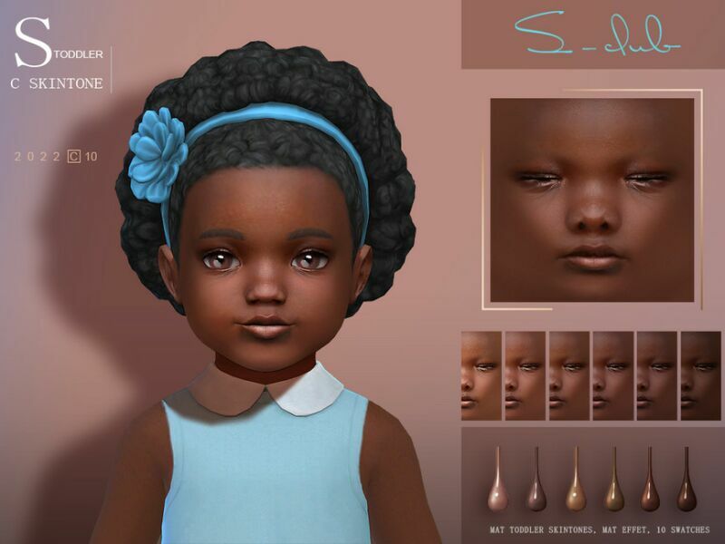 Toddler Skintone 1022 T By S-Club 2 sims 4 cc toddler skintone 1022 t by s club 2