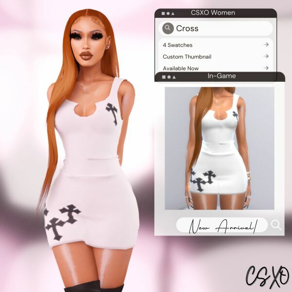 Triple Cross Dress 2 sims 4 cc triple cross dress 3