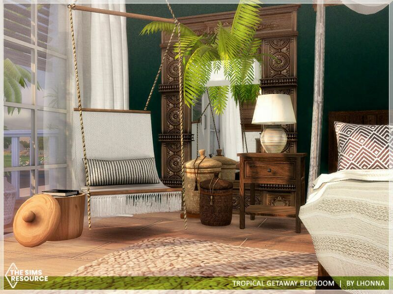 Tropical Getaway Bedroom /TSR CC Only/ By Lhonna 5 sims 4 cc tropical getaway bedroom tsr cc only by lhonna 2