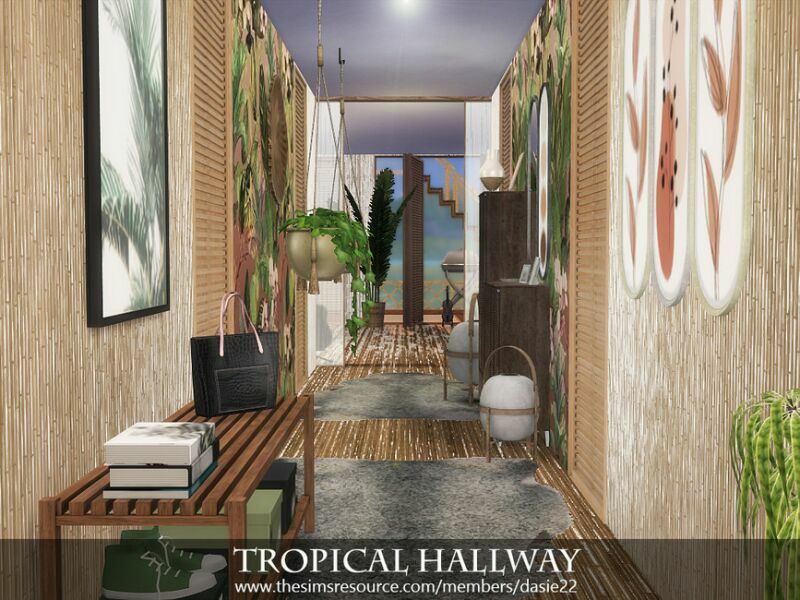 Tropical Hallway By Dasie2 4 sims 4 cc tropical hallway by dasie2 3