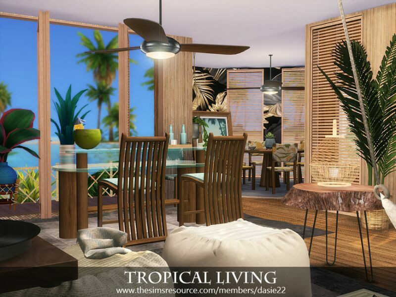 Tropical Living By Dasie2 4 sims 4 cc tropical living by dasie2 3