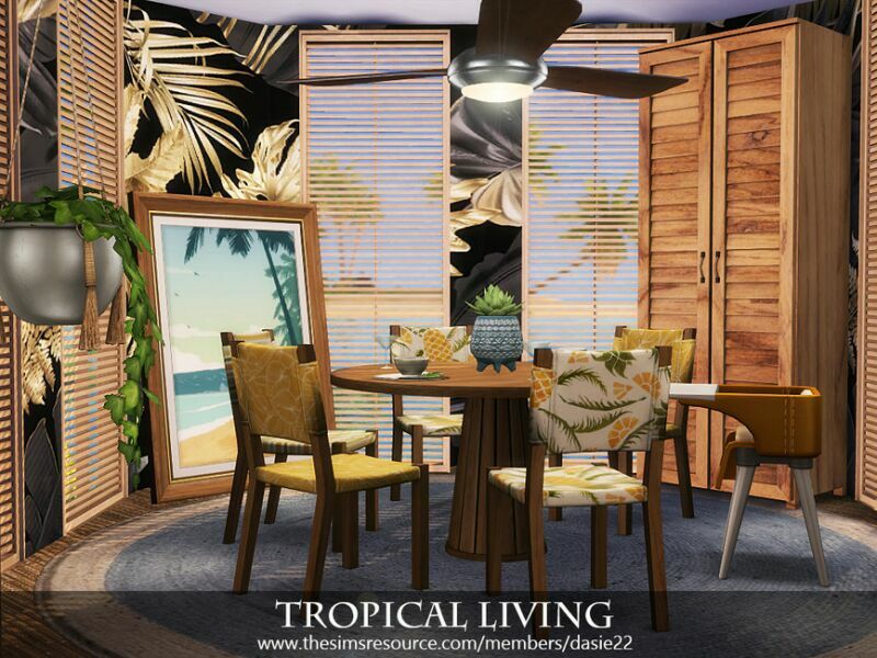 Tropical Living By Dasie2 3 sims 4 cc tropical living by dasie2 4