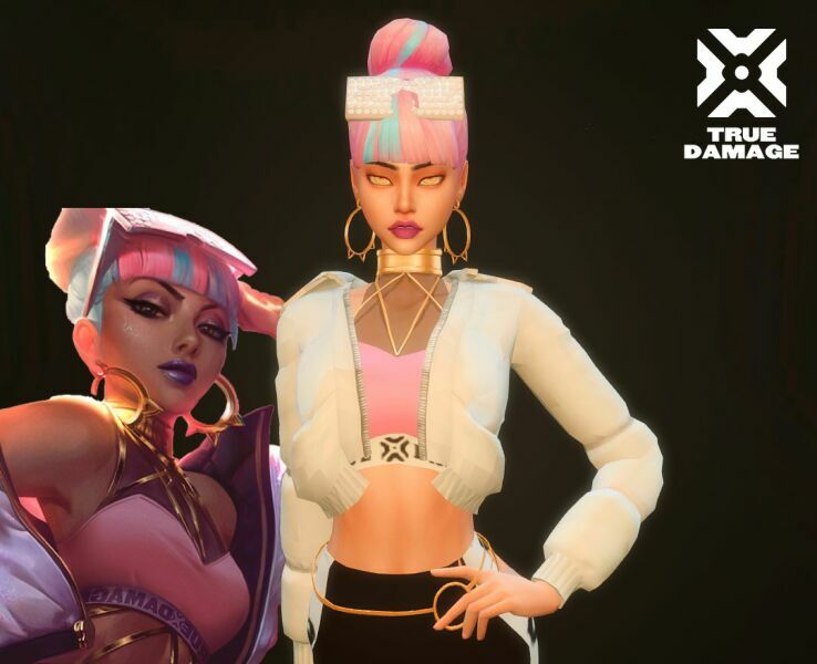 Truedamage Qiyana By Monosims 5 sims 4 cc truedamage qiyana by monosims 2