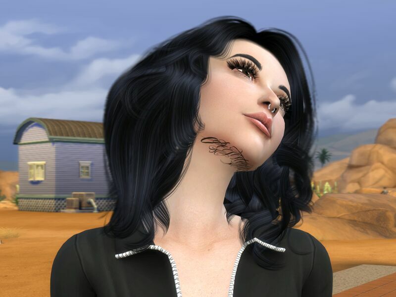 Under Chin Lettering Tattoo By Aewendis 3 sims 4 cc under chin lettering tattoo by aewendis 4