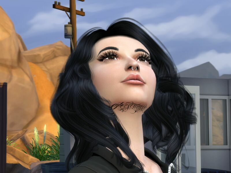 Under Chin Lettering Tattoo By Aewendis 2 sims 4 cc under chin lettering tattoo by aewendis 5