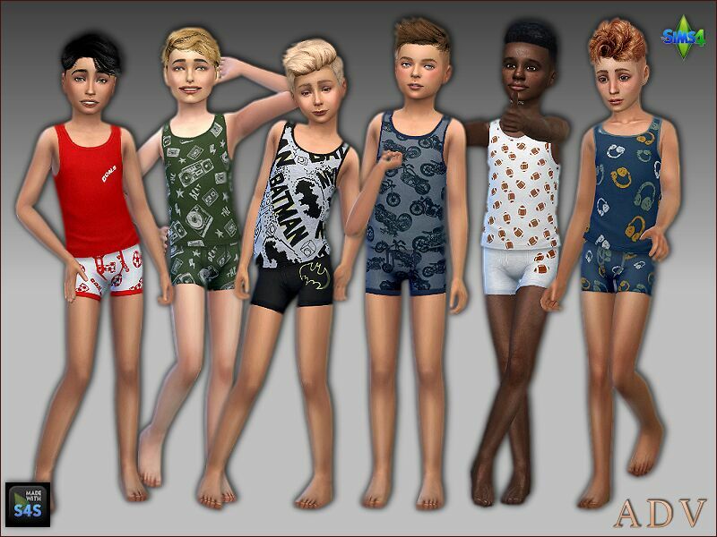 Underwear For Boys 1 Underwear For Boys Sims 4 CC
