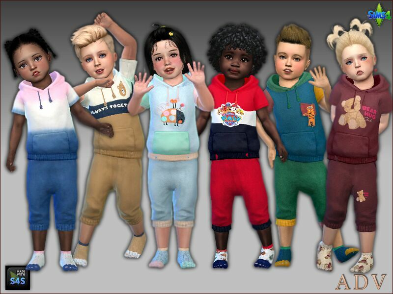 Unisex Outfits For Toddlers 1 Unisex Outfits For Toddlers Sims 4 CC
