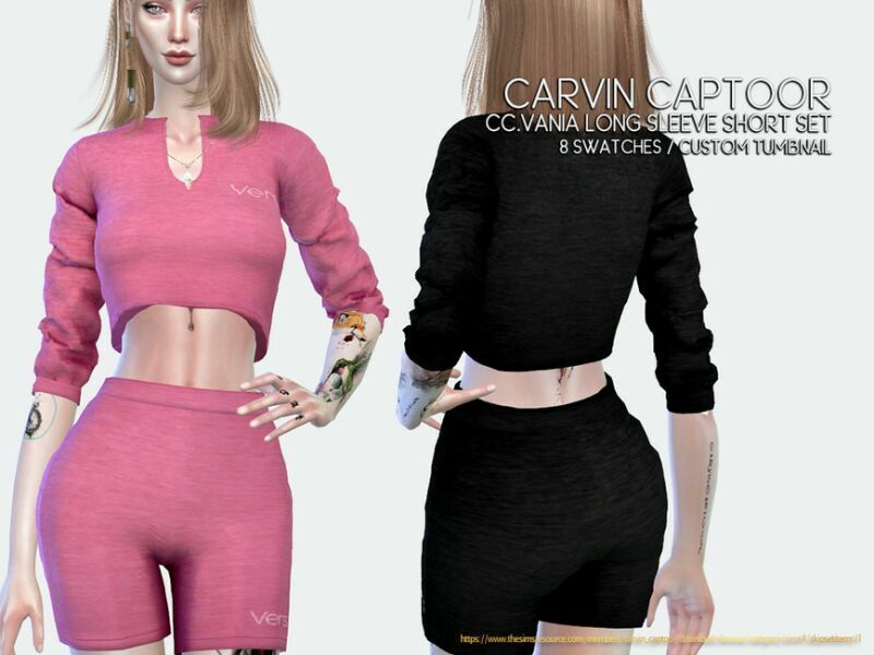 Vania Long Short SET 1 Vania Long Short SET Sims 4 CC