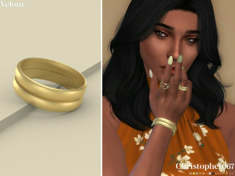 Velour Bracelet By Christopher067 1 Velour Bracelet By Christopher067 Sims 4 CC