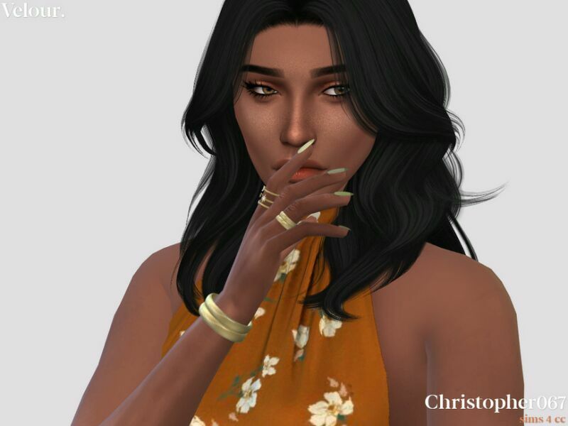 Velour Bracelet By Christopher067 3 sims 4 cc velour bracelet by christopher067 2