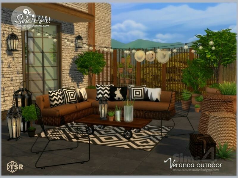 Veranda Extras By Simcredible! 6 sims 4 cc veranda extras by simcredible 2