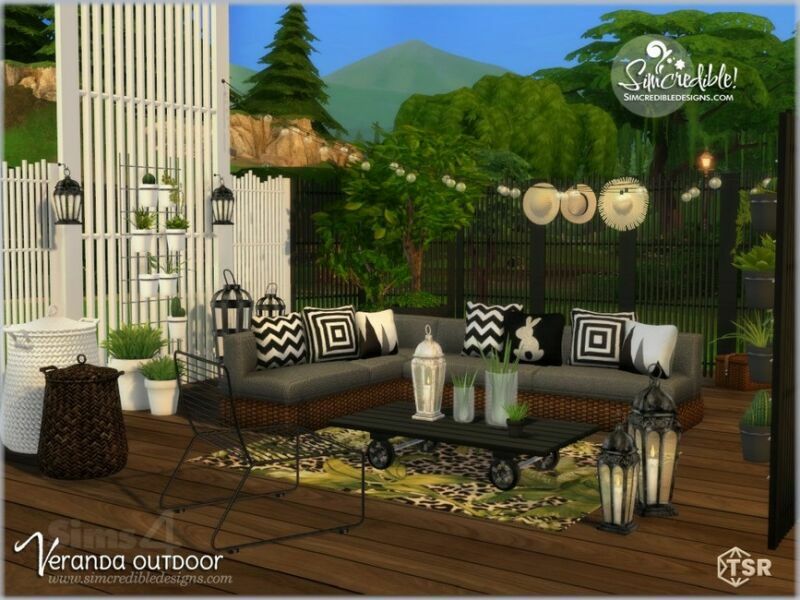 Veranda Extras By Simcredible! 5 sims 4 cc veranda extras by simcredible 3
