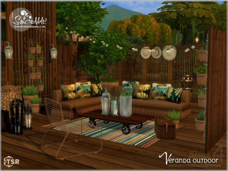 Veranda Extras By Simcredible! 4 sims 4 cc veranda extras by simcredible 4