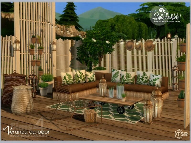 Veranda Extras By Simcredible! 2 sims 4 cc veranda extras by simcredible 6