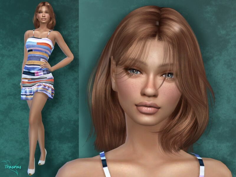 Violette Valin By Trasras 1 Violette Valin By Trasras Sims 4 CC