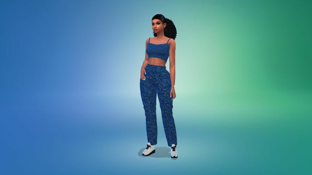 VTK AF The Casual Comfy TOP & High-Waisted Jeans HQ Outfit By VTK 10 sims 4 cc vtk af the casual comfy top high waisted jeans hq outfit by vtk 3