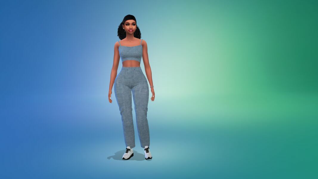 VTK AF The Casual Comfy TOP & High-Waisted Jeans HQ Outfit By VTK 9 sims 4 cc vtk af the casual comfy top high waisted jeans hq outfit by vtk 4