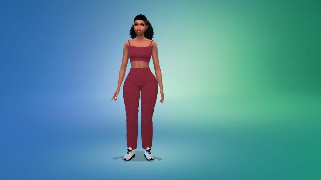 VTK AF The Casual Comfy TOP & High-Waisted Jeans HQ Outfit By VTK 5 sims 4 cc vtk af the casual comfy top high waisted jeans hq outfit by vtk 8
