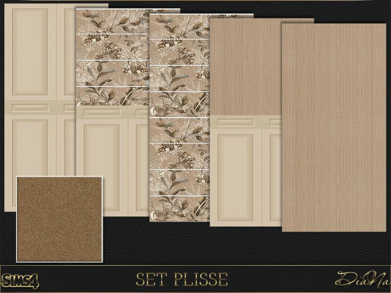 Wall And Floor Tile SET Plisse By Dianasims 1 Wall And Floor Tile SET Plisse By Dianasims Sims 4 CC