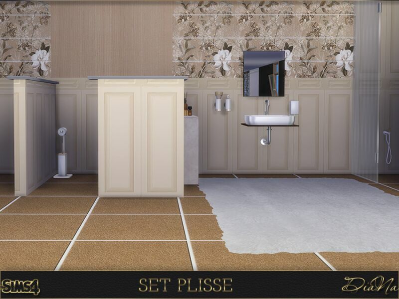 Wall And Floor Tile SET Plisse By Dianasims 3 sims 4 cc wall and floor tile set plisse by dianasims 4