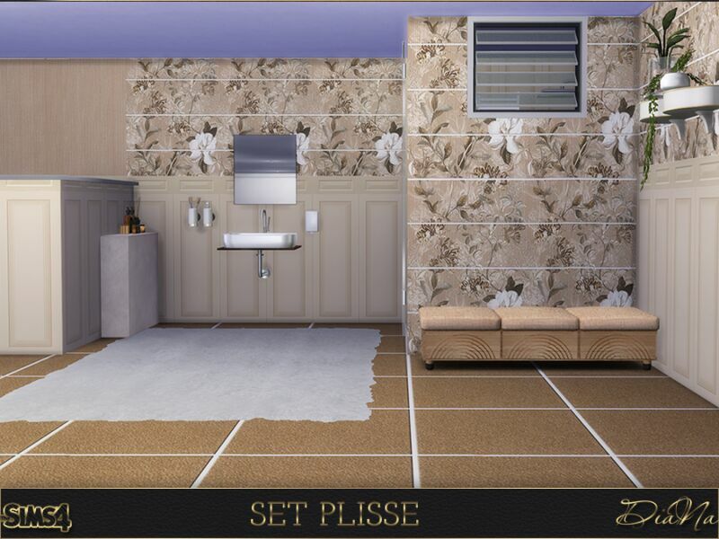 Wall And Floor Tile SET Plisse By Dianasims 2 sims 4 cc wall and floor tile set plisse by dianasims 5