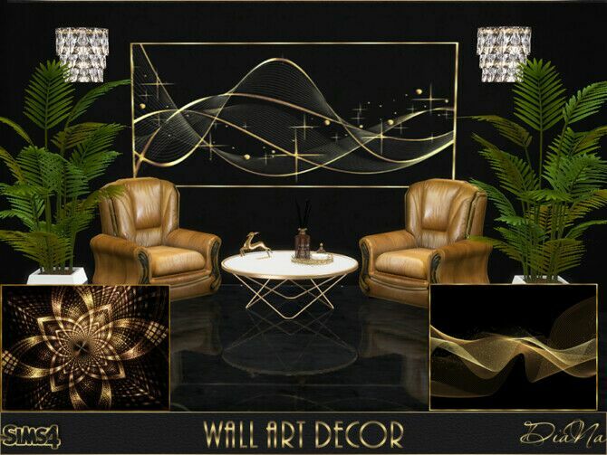 Wall ART Decor 1 Wall ART Decor Sims 4 CC