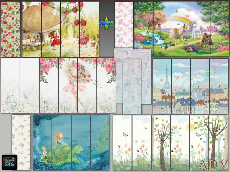 Wallpapers For Girl Room 1 Wallpapers For Girl Room Sims 4 CC