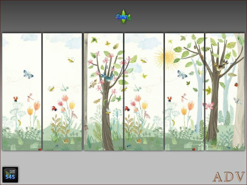 Wallpapers For Girl Room 9 sims 4 cc wallpapers for girl room 4