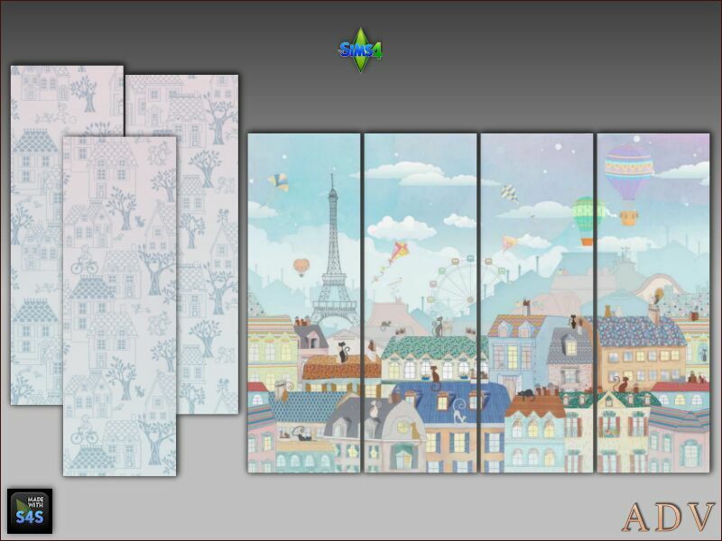 Wallpapers For Girl Room 8 sims 4 cc wallpapers for girl room 5