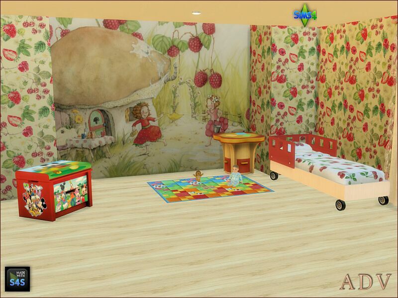 Wallpapers For Girl Room 4 sims 4 cc wallpapers for girl room 9